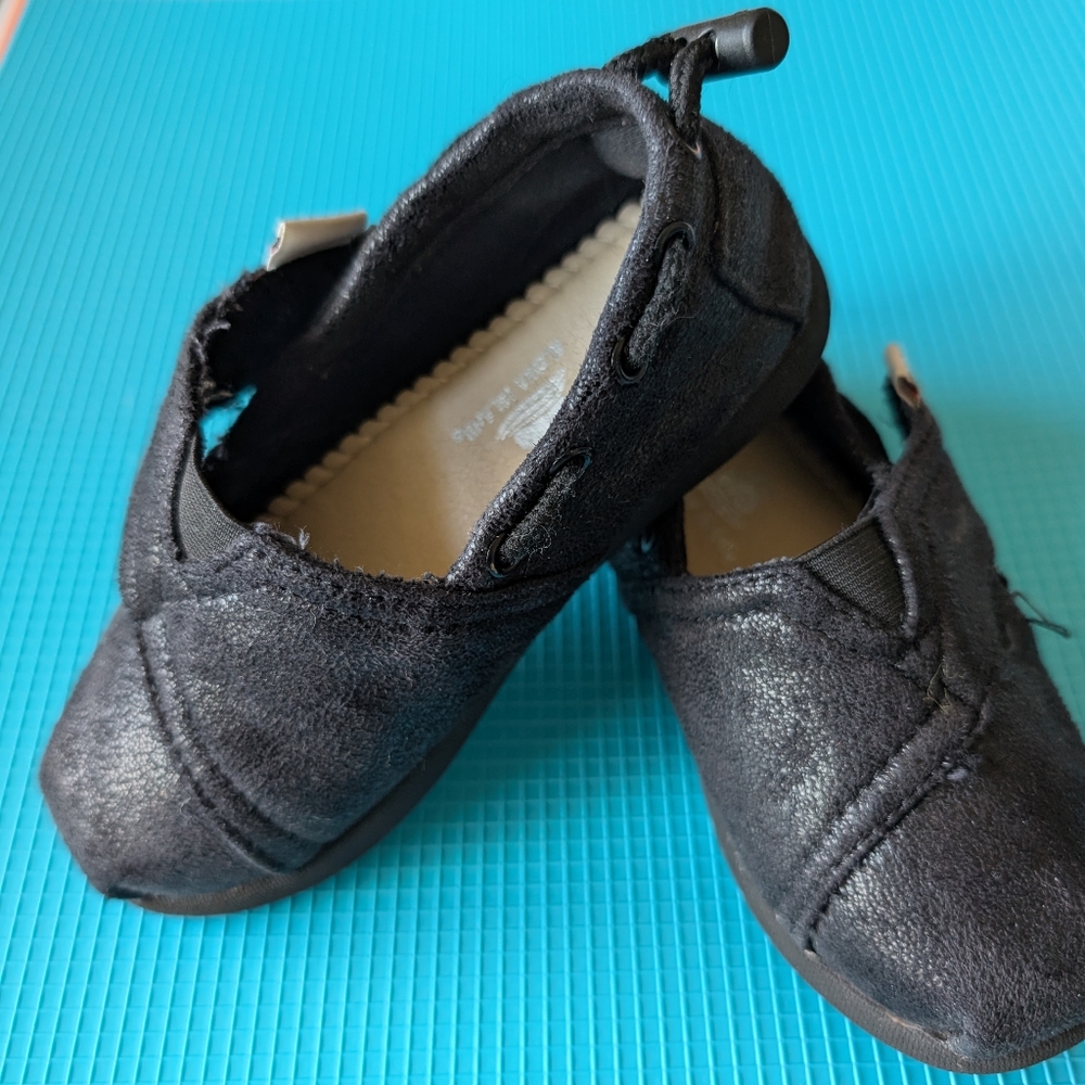 Box#30 😍 5 For $25 😍 Black Girl's Slip-on Shoes